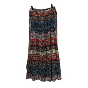 Women's Kaitlyn Boutique Wrap Skirt One Size Boho Multicolor